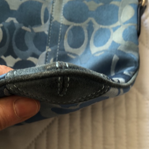 Coach| Mini Crossbody| Adjustable Classic Blue bag logos throughout the purse - Picture 8 of 17